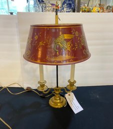 Brass Tole Lamp Purchased At Stair Galleries  $625