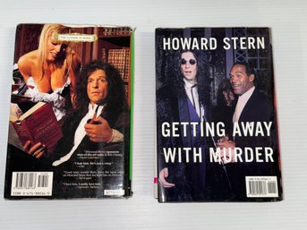 Pair Of Vintage Howard Stern Books - ' Miss America' Signed By Roz Gold And ' Getting Away With Murder'