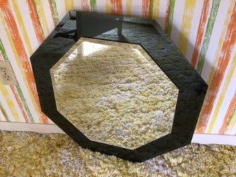 Octagonal Mid Century Wall Mirror