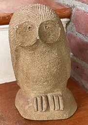 Heavy Stone Owl Sculpture By MUSEUM PIECES INC. - Reproduction Of The Original