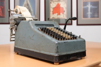 Vintage Allen Wales Manual Adding Machine