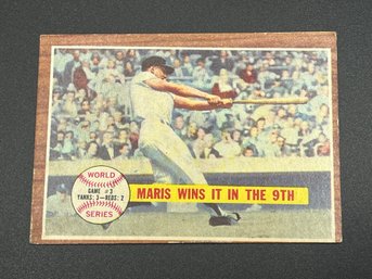 1962 Topps Roger Maris World SerIes Card