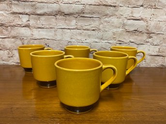 Set Of 6 Vintage Arora Ironstone Mugs