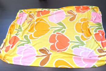 Vintage Burlington Flower Power Double Fitted Sheet