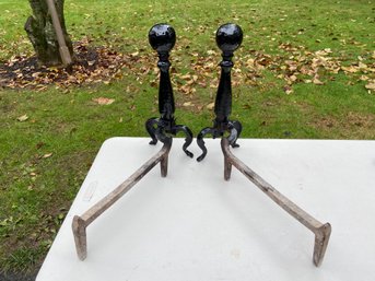 Classic Ball Top Andirons