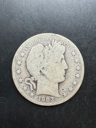 1903 Barber Silver Half Dollar