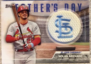 2023 Topps Nolan Arenado Father's Day Commemorative Team Patch Card - K