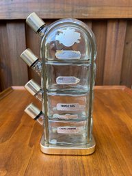 Vintage 1950s Garnier Stacked Liquor Dispenser 4 Chamber France