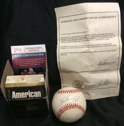 Ken Griffey Jr. Autogprahed Official American League Baseball JSA Certified - K