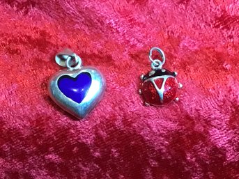 Sterling Silver Pendant Lot Of 2