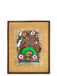 Mexican Folk Art Bark Painting