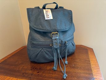 New With Tags-Blue 'Mudd' Backpack Purse