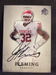 2012 Upper Deck SP Authentic Jamell Fleming Autograph Card - K