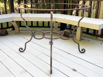 A Vintage Wrought Iron Dining Table Base