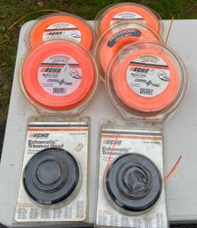 New Two Echo String Trimmer Heads Plus Five Packages Of Trimmer String