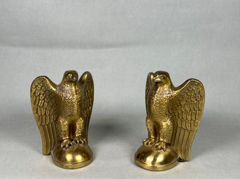 Vintage Brass Eagle Book Ends