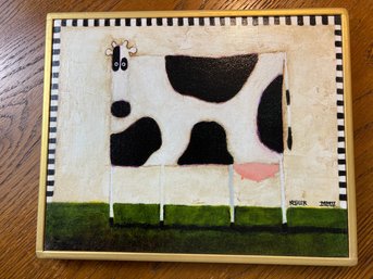 Daniel Kessler Holstein Cow Small Canvas Print