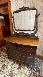 Vintage Chest Of Drawers With Mirror