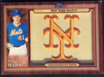 2011 Topps Tom Seaver Throwback Manufactured Patch Card - K