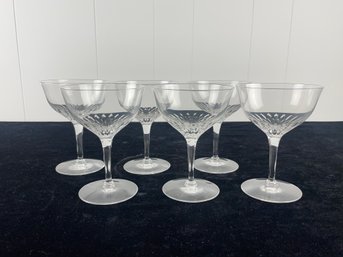 Clear Glass Six Piece Drinking Glasses Collection