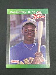 1989 Donruss The Rookies Ken Griffey Jr Hall Of Fame Rookie Card