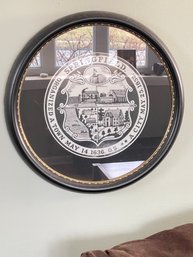City Of Springfield MA Seal In Frame
