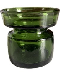 Vtg MCM Dansk Emerald Green Candelabra - Danish Candle Holder