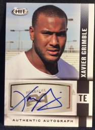 2014 Sage Hit Xavier Grimble Autograph Card - K