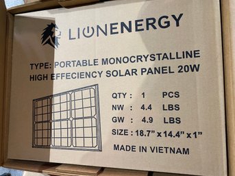 Two New In Box Lionenergy Solar Panels