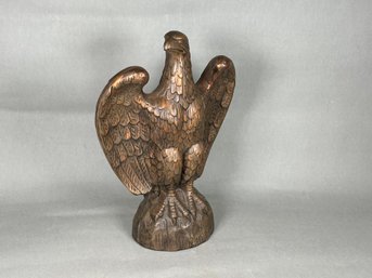 Large  Ceramic Eagle Bronzed Figure