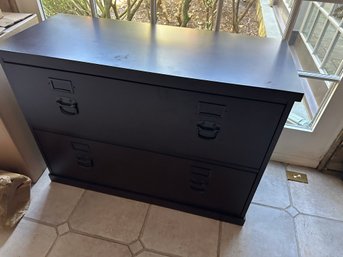 2 Drawer File Cabinet   Heavy Wood?