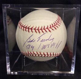 Bob Turley Autographed & Certified Official Major League Baseball - K