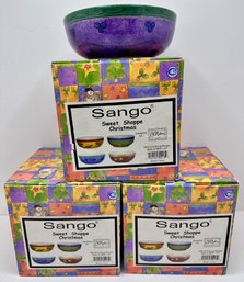 Set 12 New In Box Sango Sweet Shoppe Christmas Soup Bowls By Sue Zipkin