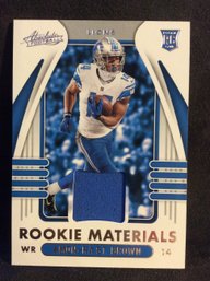 2021 Panini Absolute Rookie Materials Amon-Ra St. Brown Jersey Relic Card - K