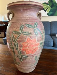 Large Decorative Stoneware Vase