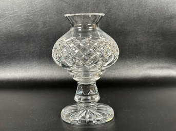 Vintage Waterford Crystal: A Beautiful Two-Piece Hurricane Candle Holder