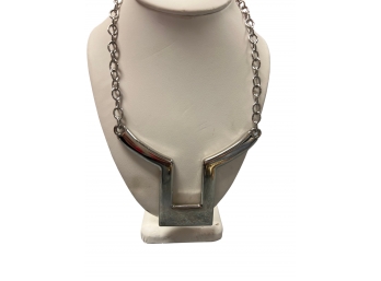 Contemporary Silver Necklace