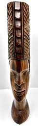 African Tropical Hardwood Carved Head