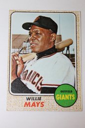1968 Topps Willie Mays Baseball Card