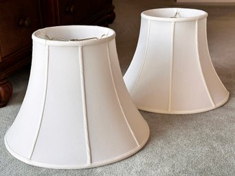 A Pair Of Silk Lamp Shades