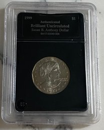 Authenticated Brilliant Uncirculated Susan B. Anthony Dollar