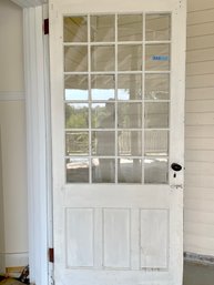 An Exterior Wood Door - 24 Lite - Old Glass - X2B