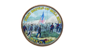 First Battle Of Bull Run Colorized Half Dollar Coin