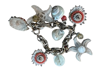 Embellished Shell / Sea Charm Bracelet