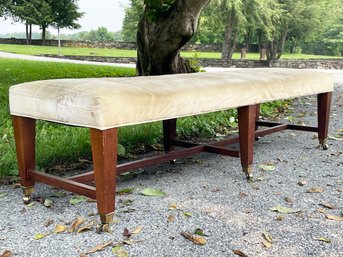 A Large And Lovely Upholstered Bench