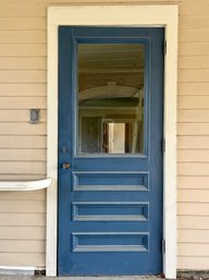 An Exterior Wood Paneled Door -  Single Lite - X2E