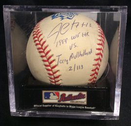 Jim Leyritz 1999 World Series Autographed & Inscribed Baseball - K