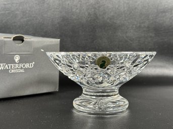 Vintage Waterford Crystal: A Footed Bowl With Original Box, Glenmede Pattern
