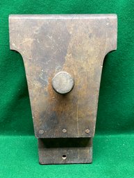 Antique Work Bench Wood Hand Saw Sharpening Vise Clamp With Wood Screw Handle. 10' Jaws. Yes Shipping.