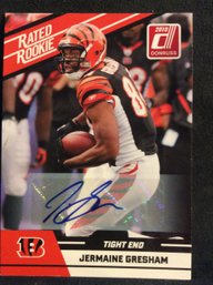 2010 Panini Donruss Rated Rookie Jermaine Gresham Autographed Card - K